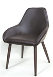 Upholstered Brown  Dining Chair