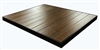 Pecan Wood Aluminum Tabletop w/ Black Edge