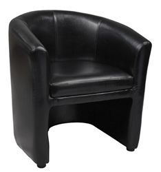Black Barrel Chairs Night Club Lounge Seating
