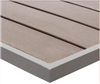 Teak Faux Wood Grey Outdoor Dining Table Tops