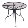 Outdoor Furniture Steel Black Mesh Round Tables