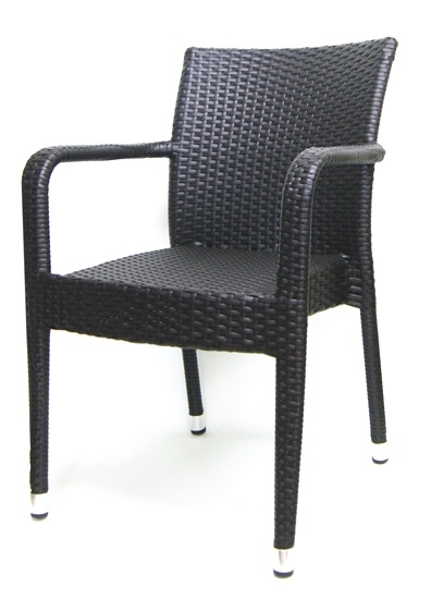Wicker Weave Furniture Dining Arm Chairs