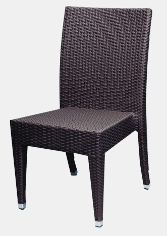 Wicker Restaurant Honey/Coffee Dining Chair