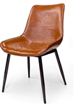 Upholstered Dark Orange Dining Chair