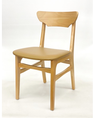 Modern Wood Chair Natural Back