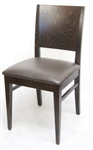 Wood  Grain Back Restaurant Dining Chair