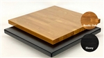 Beech Wood Rustic Oak/ Ebony Table Tops: Quick Ship