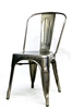 Pewter Glossy Industrial Design Chair