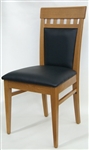 Upholstered Rustic Oak /Espresso Dining Chair