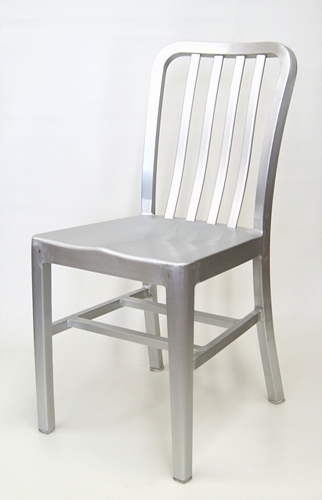 NAVY Brushed Aluminum Dining Chair