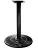 Ornamental 17" Round Fan Black Tabletop Base