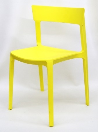 Yellow Stackable Outdoor Resin Chair