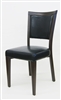Modern Upholstered Walnut with Black Dining Chair