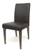Wood Grain Metal Leatherette Chairs with Espresso frame and vinyl