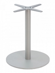 Round Silver Restaurant Table Base
