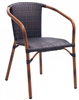 Safari Dark Bamboo Stacking Arm Chair