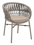 Laguna Taupe Outdoor Rope Chair