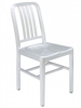 05 Navy Chair Silver Brushed Aluminum