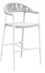 White Rope Outdoor Bar Stool