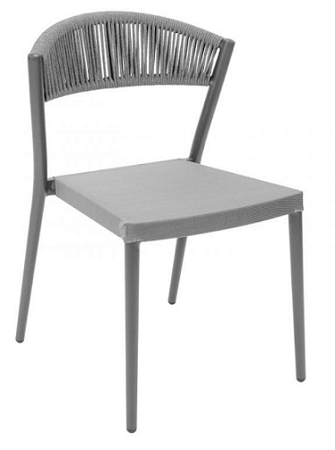Dark Grey Rope Outdoor Chair