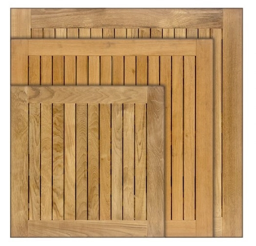 Teak Solid Wood Tabletops for Commercial Use