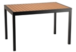 TEAK Rectangle Dining Table; to 32 X 48