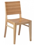 Zebra Stripe Beech Wood Side Chair