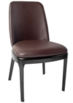 Upholstered Wood  Restaurant Chair with High Back