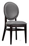 Modern Upholstered Wood Chair with Nail Head Trim