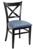 Cross Over Back Wood Dining Chair