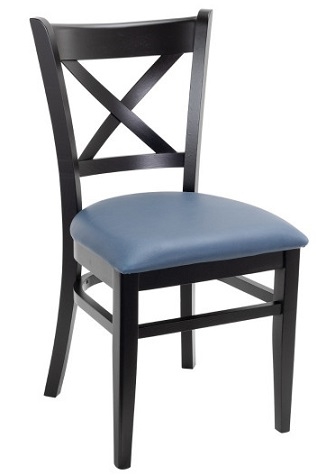 Cross Over Back Wood Dining Chair