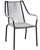 Outdoor Furniture Grey Rope Black  Arm Chair