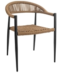 Wicker Rope Outdoor Aluminum Arm Chairs