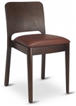 Wood Back Stacking Dining Chair
