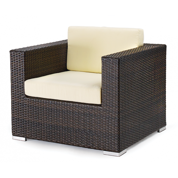 Lounge Wicker Arm Chair with Cushion