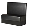 Black Upholstered Booth 42 ht. Single w/ Base