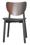 Modern Wenge Oval Back Dining Chair