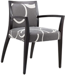 Upholstered Upscale Dining Arm Chair