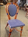 French Rattan Bistro Wood Chairs: