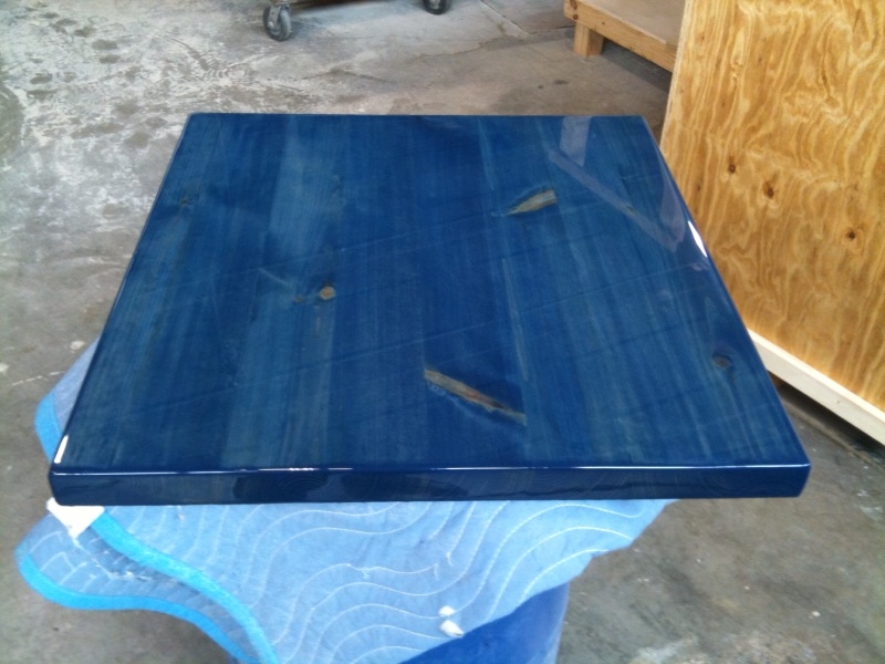 30 Custom Epoxy Resin Tabletops: Pine Wood Blue