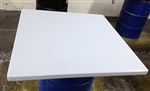 White Epoxy Resin Custom Table Tops: Any Color; Any Size,