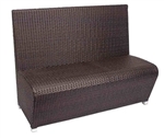 Outdoor Wicker Dining Booth Java