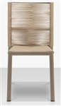 Avalon Pewter Outdoor  Rope Side Chair