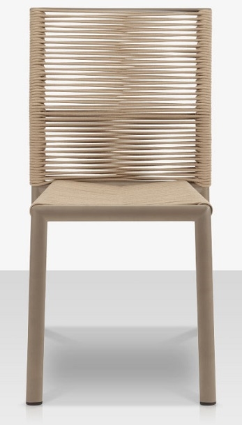 Outdoor Rope Side Chair: Tan