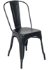 Industrial Black Matt Distressed Metal Chair