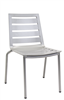 Outdoor Aluminum Chair with Slat Seat n Back