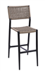 Rope Weave Outdoor Bar Stool with Black Frame