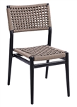 Rope Weave Outdoor Seating with Black Frame