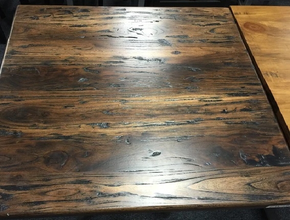 Distressed Rustic Restaurant Wood Table Top