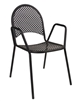 67 Metal Outdoor Chair with Arm Rest